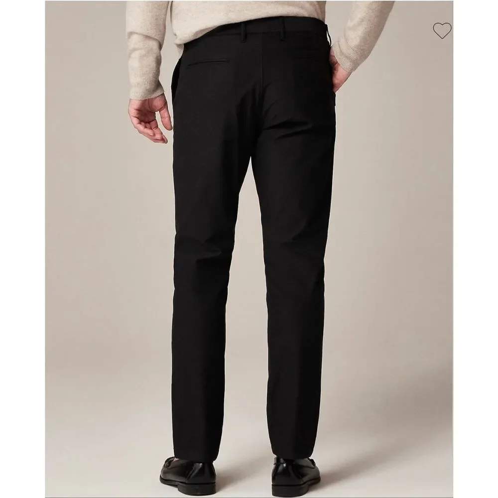 J. Crew 770 Straight-fit tech pant in Black  NWT Size 33/30